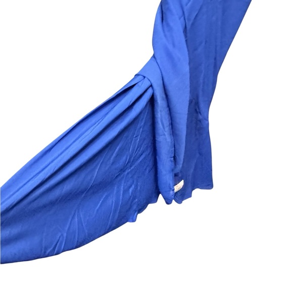 🆕NWT ASOS DESIGN modest dressy long sleeve ruffle bias maxi dress w/ cape detail - Picture 11 of 11